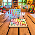 Wooden Alphabet & Number Puzzle Sets