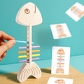 Wooden Fish Bone Colour Matching Game
