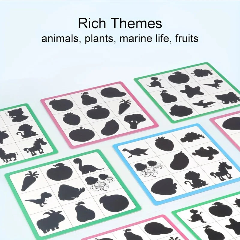 Wooden Shadow Matching Puzzle Game
