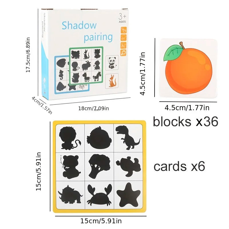 Wooden Shadow Matching Puzzle Game