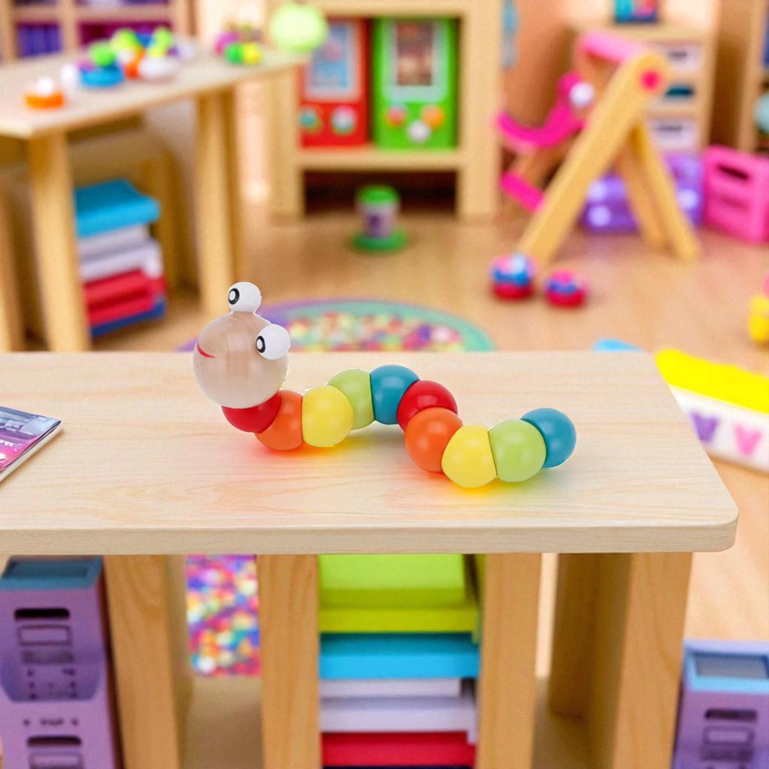 Montessori Wooden Baby Toys – Shapes, Music & Motor Skills Set